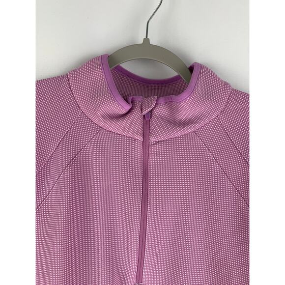 T By Talbots Half Zip Mock Neck Pullover Jacket Womens Size L/XL Purple New - Picture 2 of 12